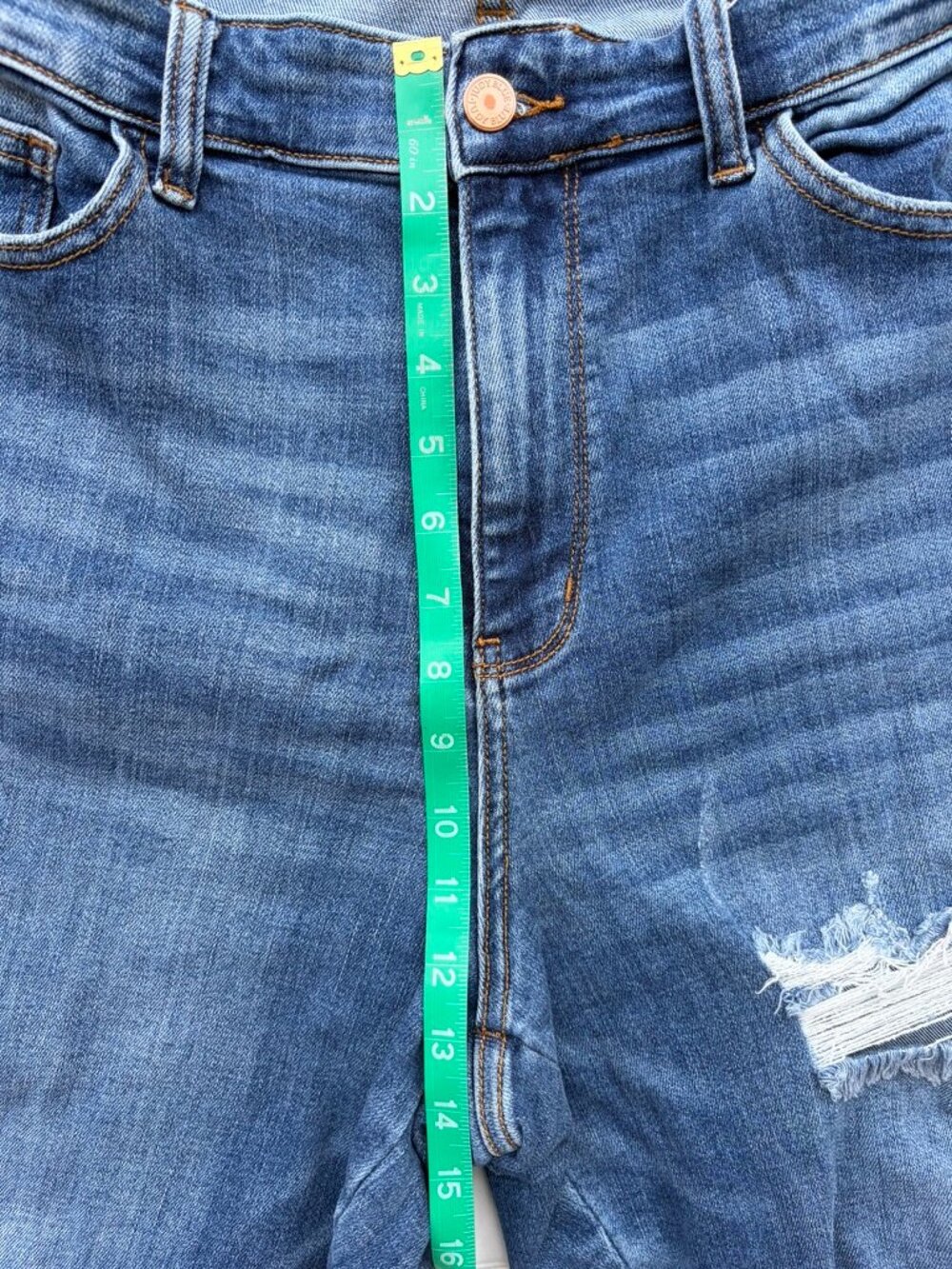 Judy Blue Distressed Bootcut Raw Hem Jeans Size 20W - Picture 11 of 14